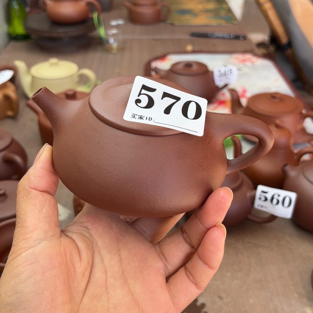紫砂茶壶紫泥半手瑕疵200cc