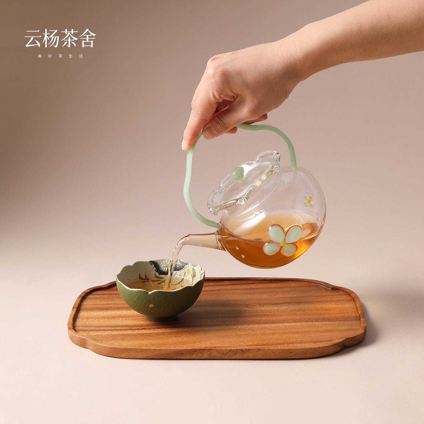 【新品首发】设计款四叶草提梁壶 容量约450cc