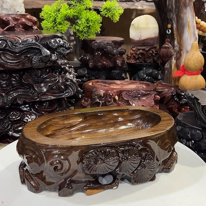 木黑檀木免挖槽底座槽口尺寸19.5*9.5