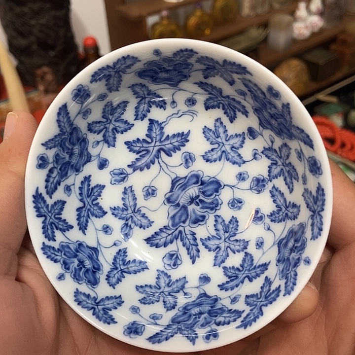 阿***沙陶摆件青花笔锋浓转粉的时候