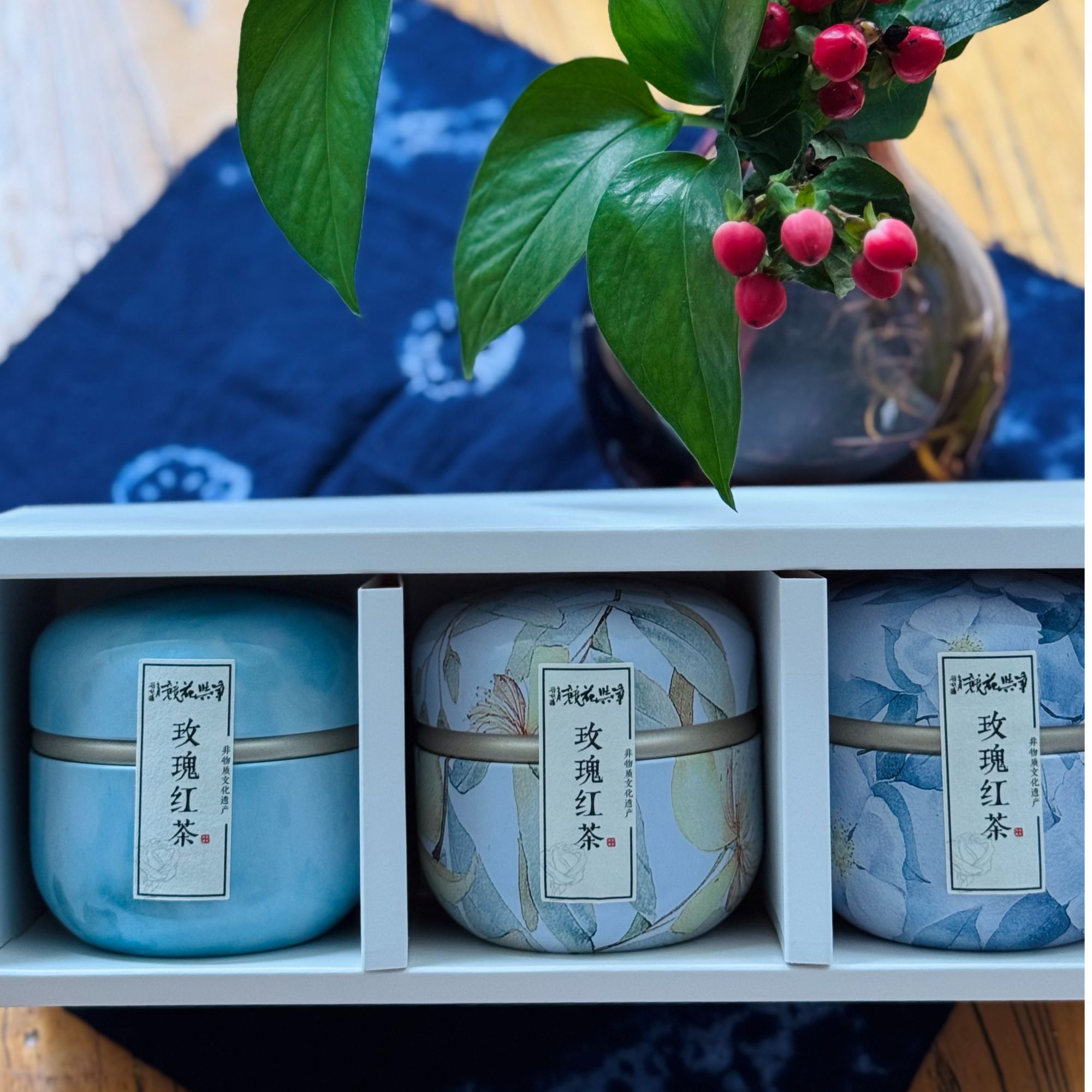 中秋礼盒 非遗技艺花瓣制茶红茶口味玫瑰茶温性茶饮 养生茶