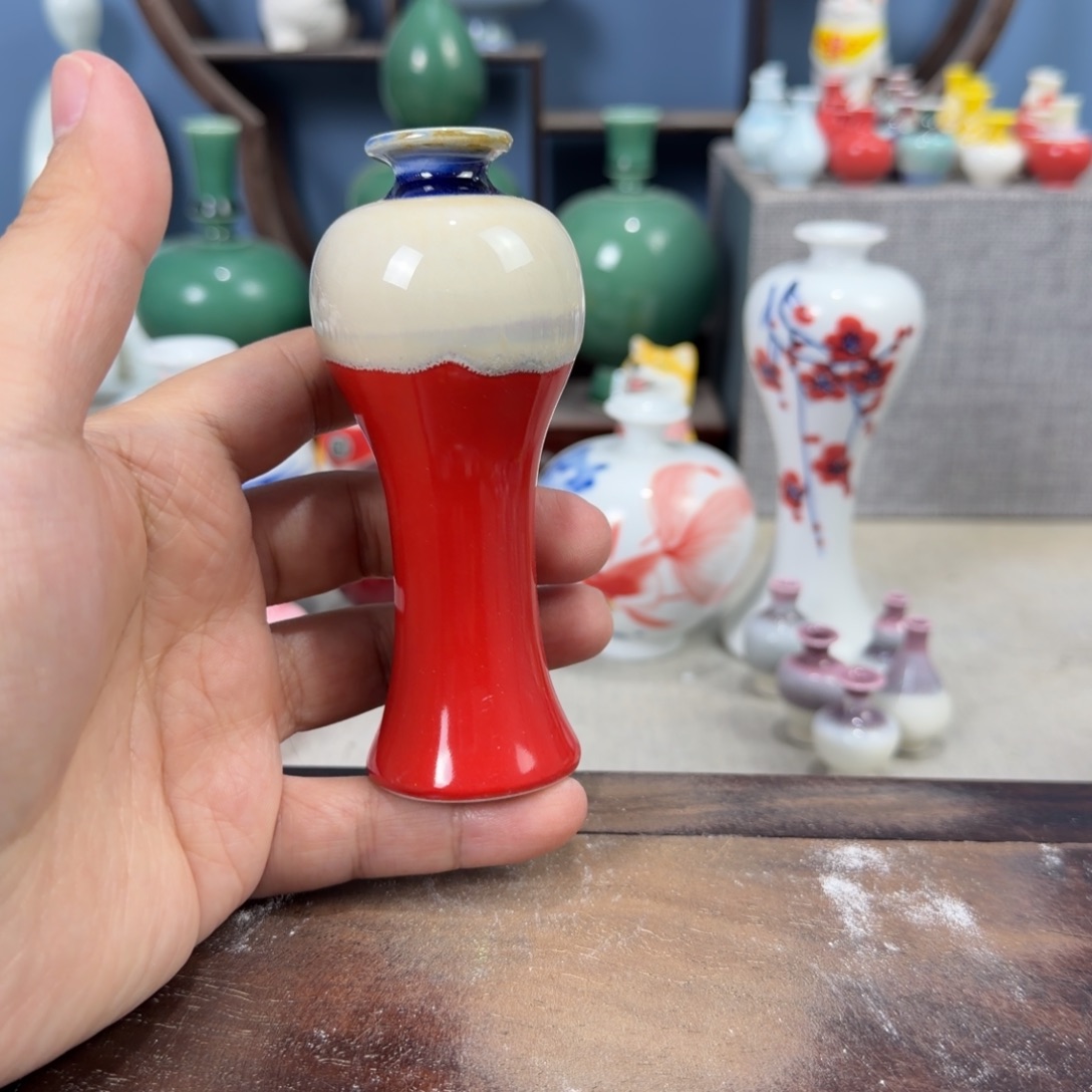陶瓷手工小花器摆件