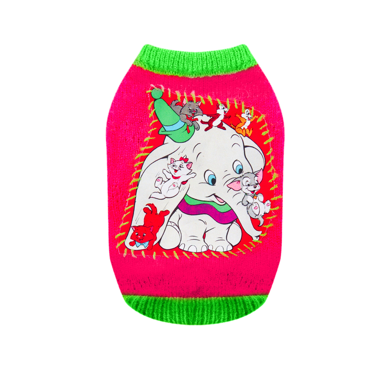 UNLEASHED美式复古狗狗秋冬保暖马尔济斯手工毛衣宠物狗狗衣服