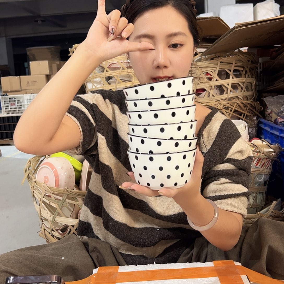 摆件潮州市白塔瓷厂微瑕4.5寸