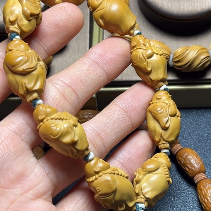 手串/手链橄榄核橄榄核雕小和尚