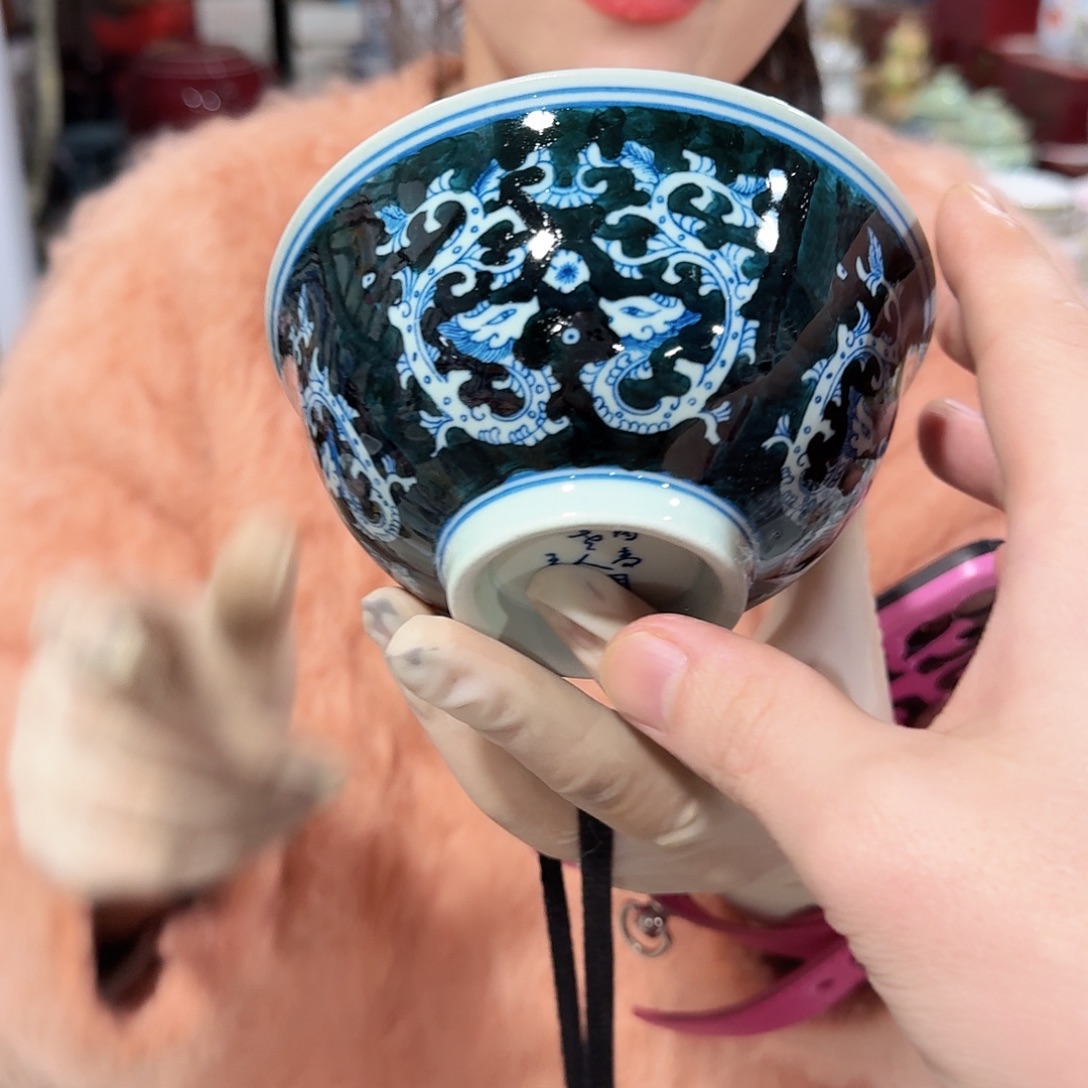 摆件瓷//////景德镇陶瓷瓷器。绿。