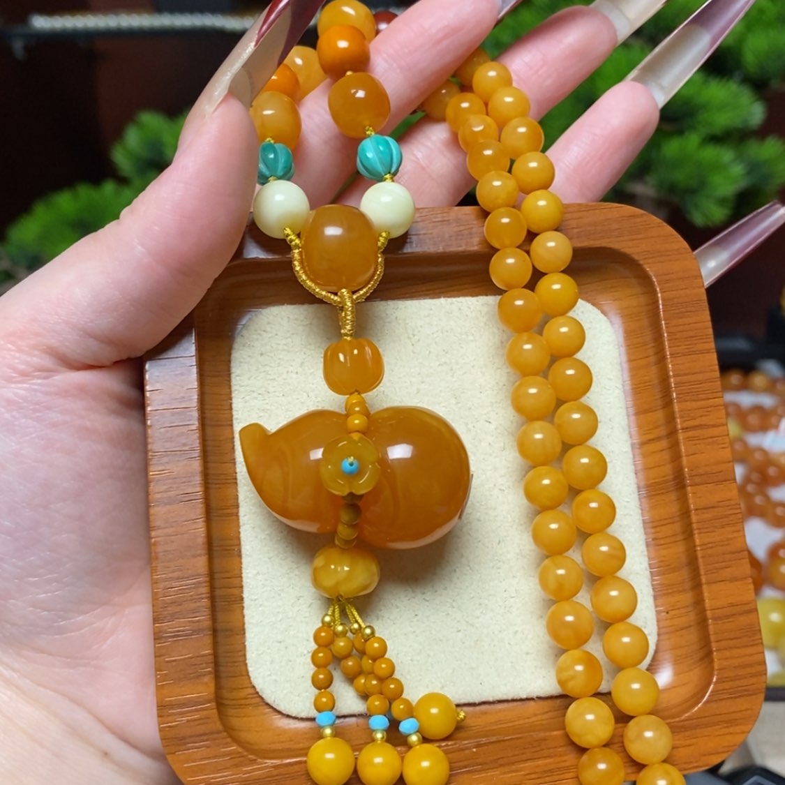 【闪购商品】蜜蜡颈饰未镶嵌项链