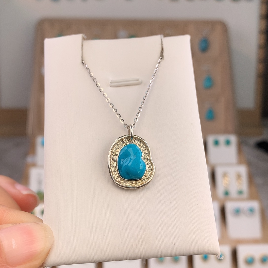 绿松石未镶嵌吊坠(不含链)