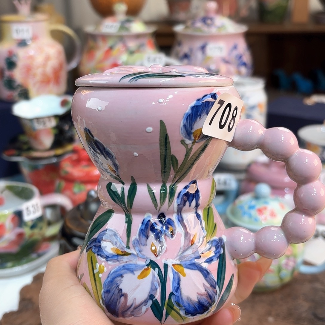 景德镇手绘高温釉下彩陶瓷茶具