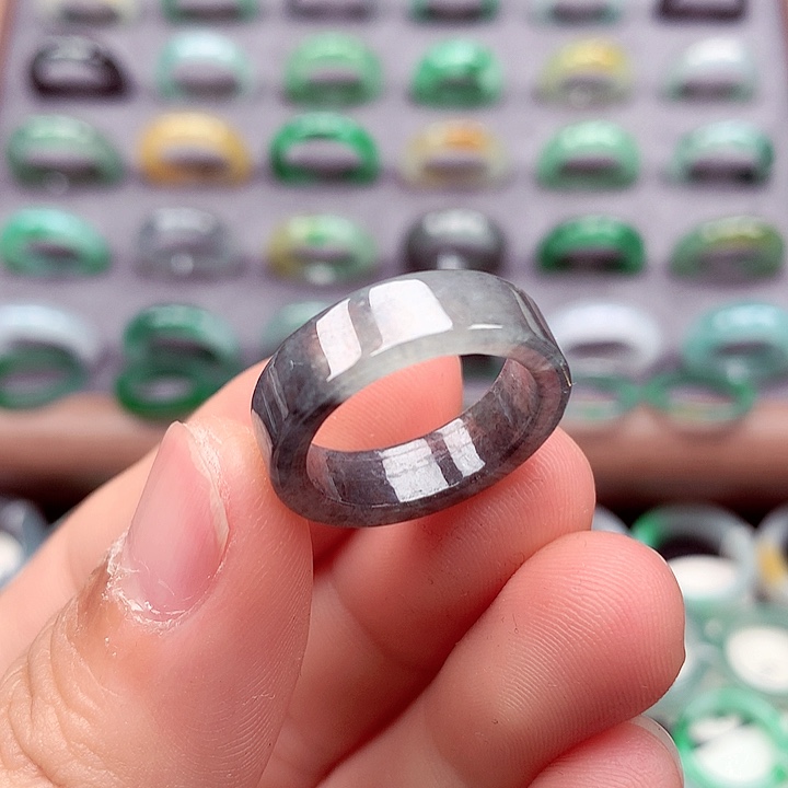 翡翠未镶嵌戒指14号