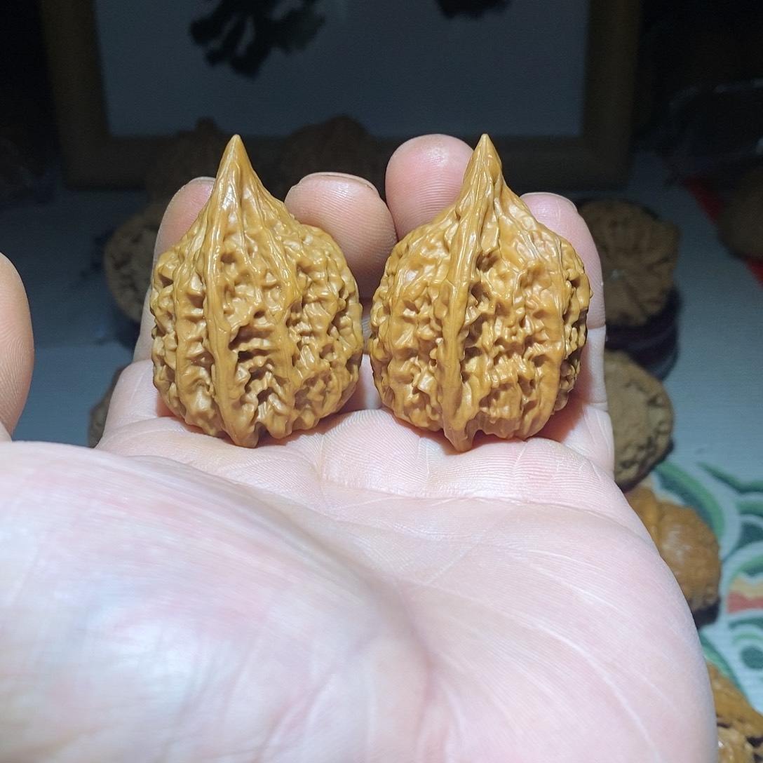 文玩核桃把件34尺红缨枪