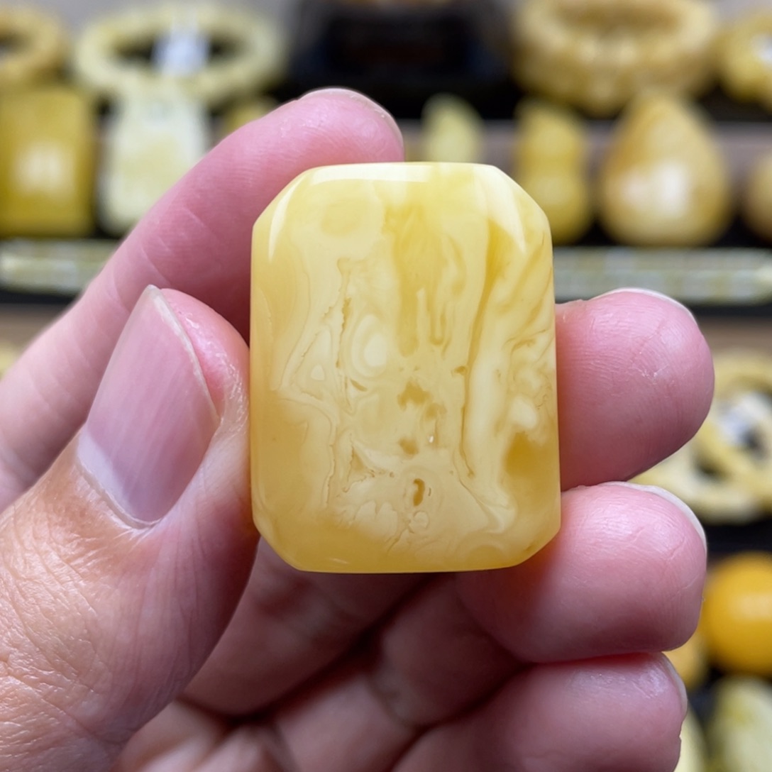 琥珀裸石未镶嵌琥珀蜜蜡