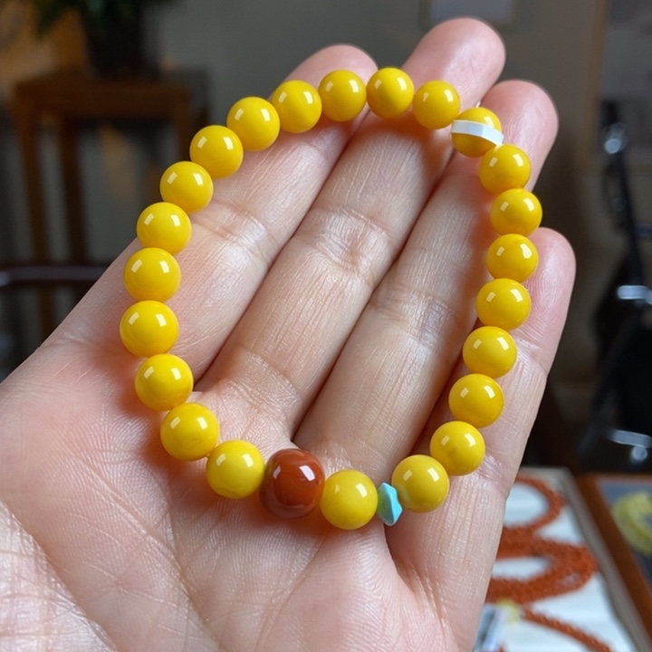 琥珀手链未镶嵌蜜蜡手串7