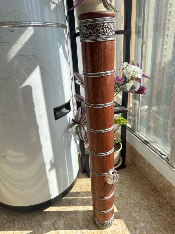 花梨木细箍印花 复古包边 尺寸78✖️9.5✖️7.5