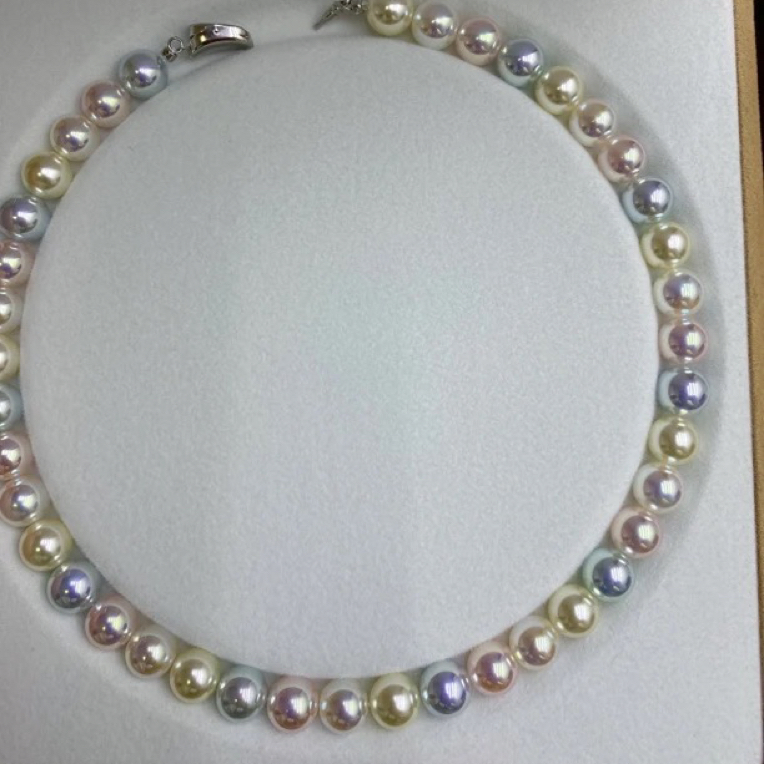 链子925银 极光彩虹色系项链