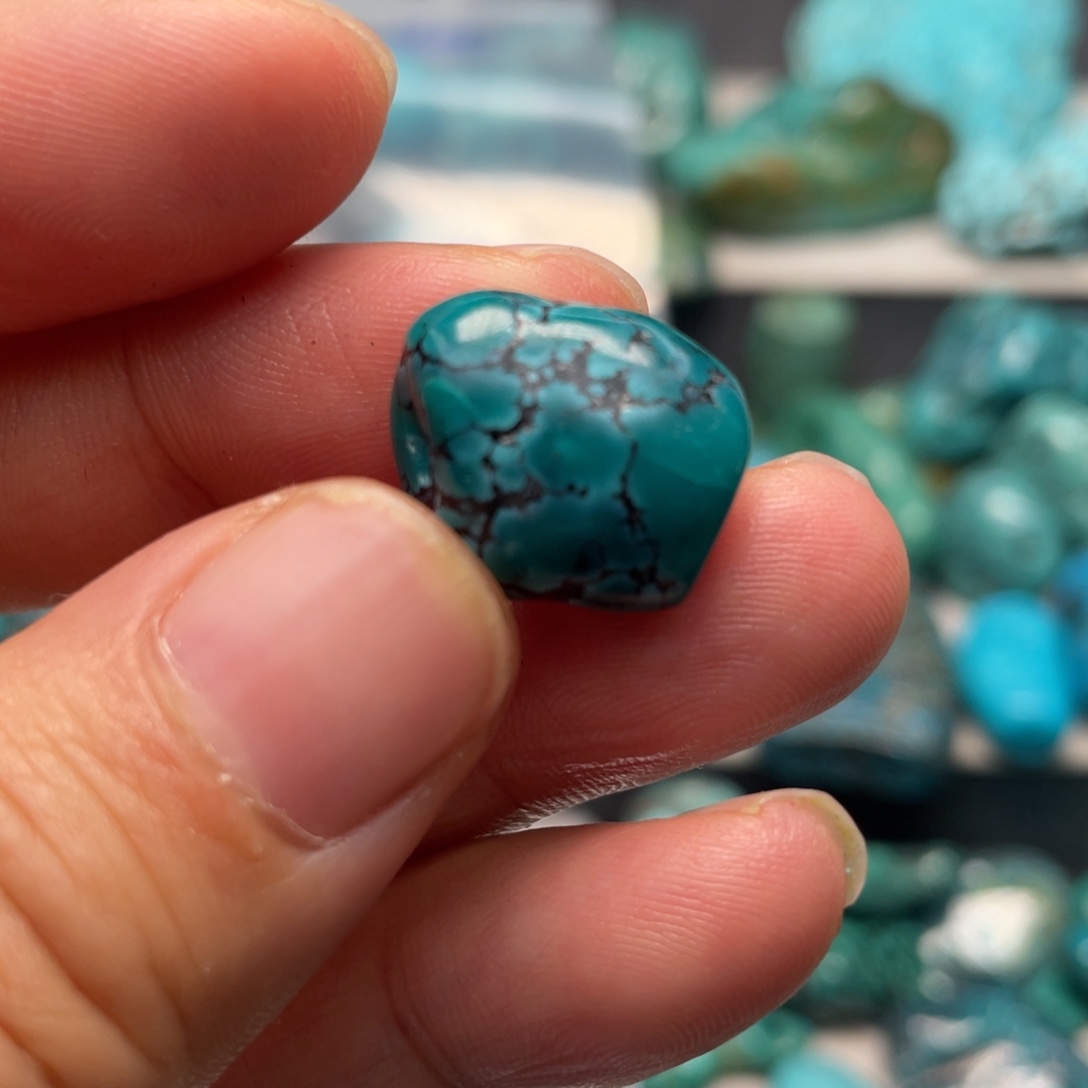 痞***蔡绿松石足铂镶嵌颈饰