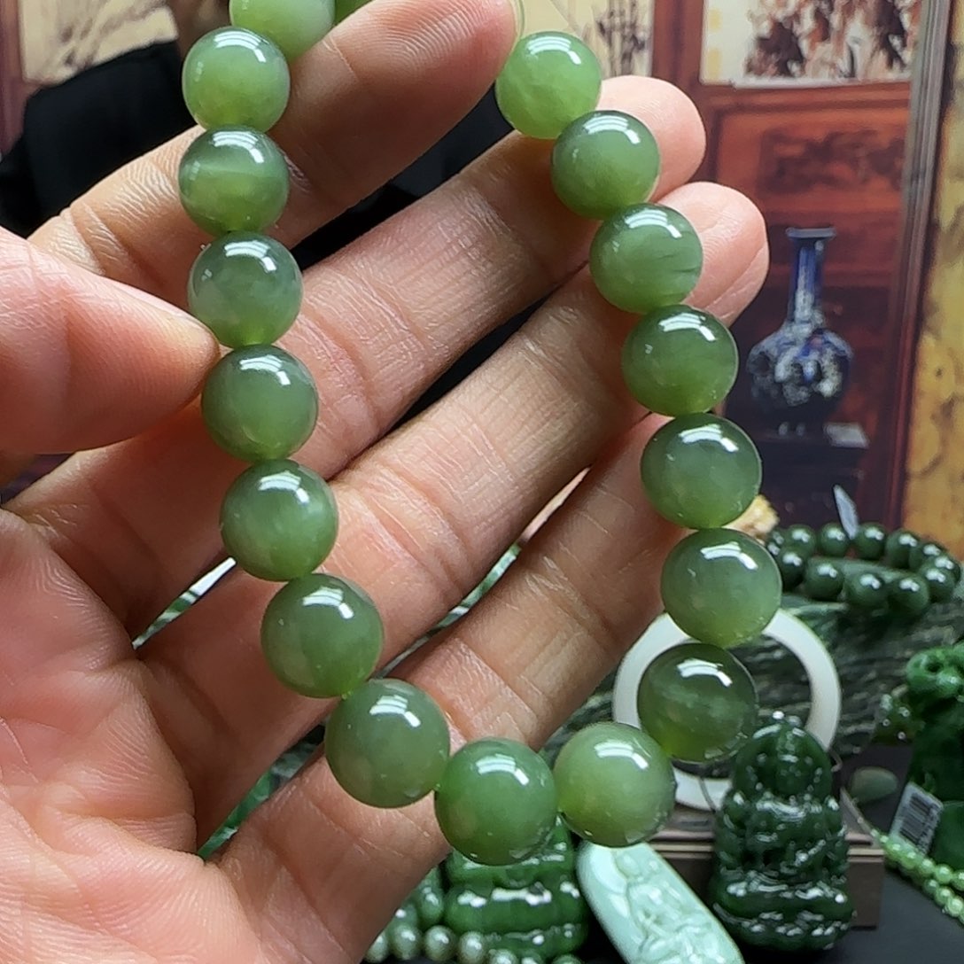 和田玉未镶嵌珠宝奇石手串