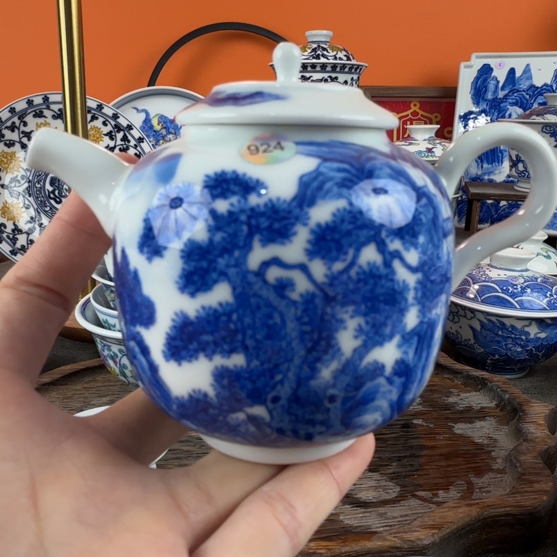 瓷片景德镇手绘青花瓷器924