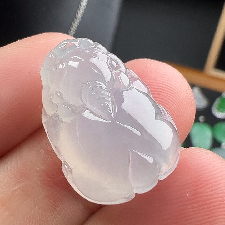 翡翠未镶嵌颈饰貔貅21