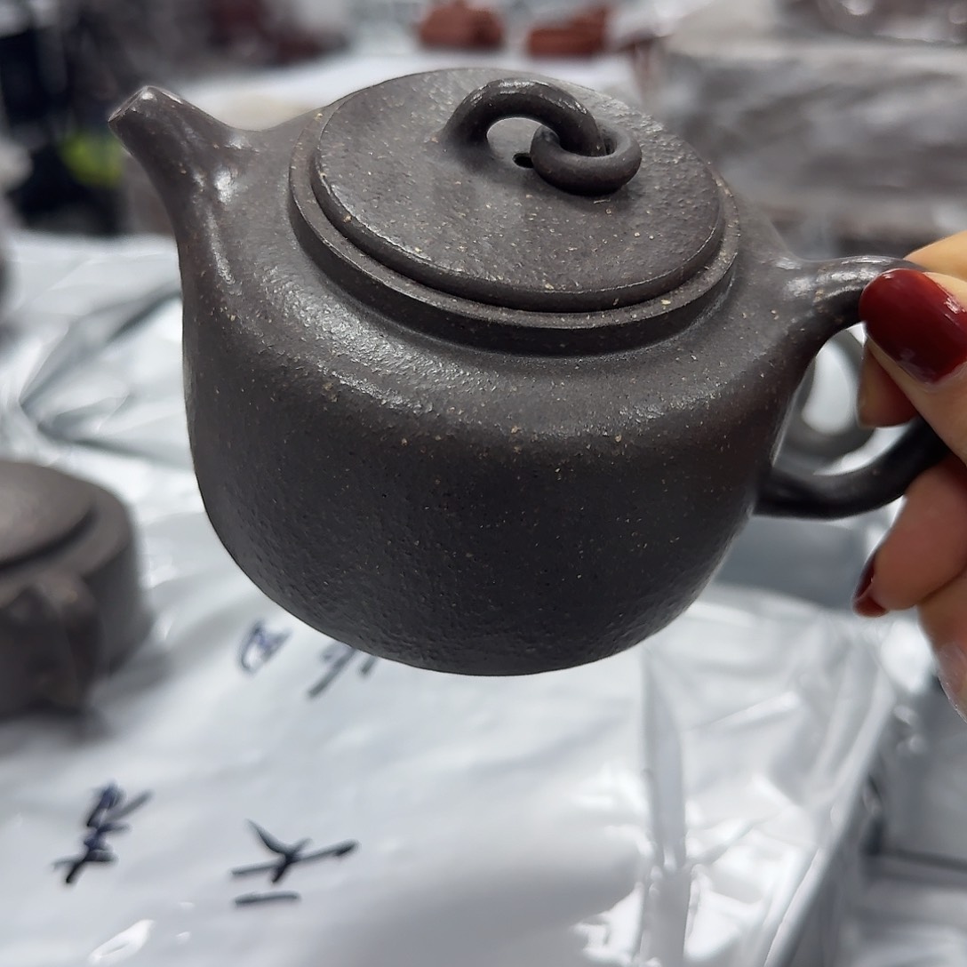 紫砂茶壶黄龙山原矿天青300