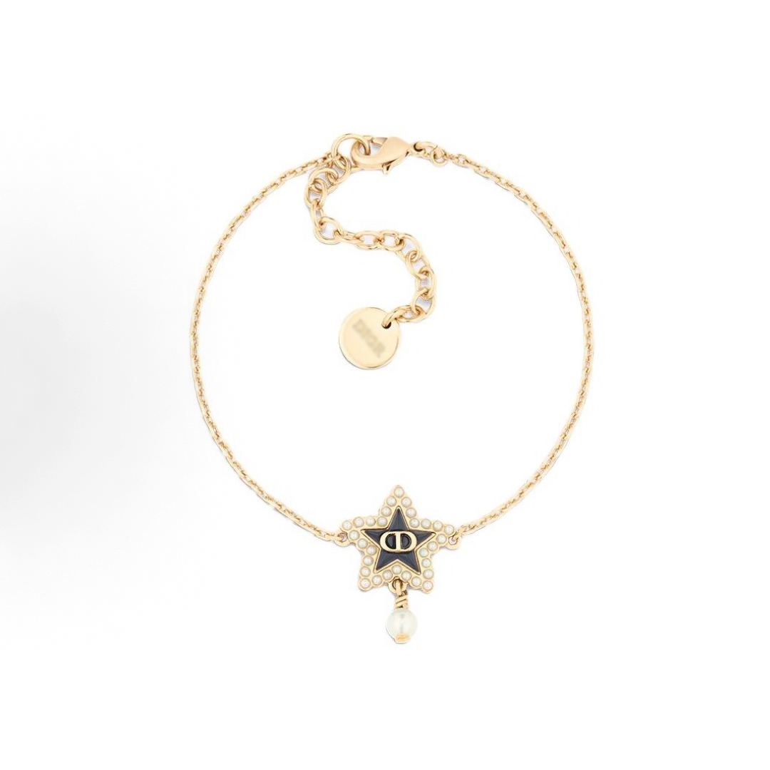 铜合金仿珍珠手链 CD限定【Tribales】 星星气质暗夜蓝轻奢时尚手链