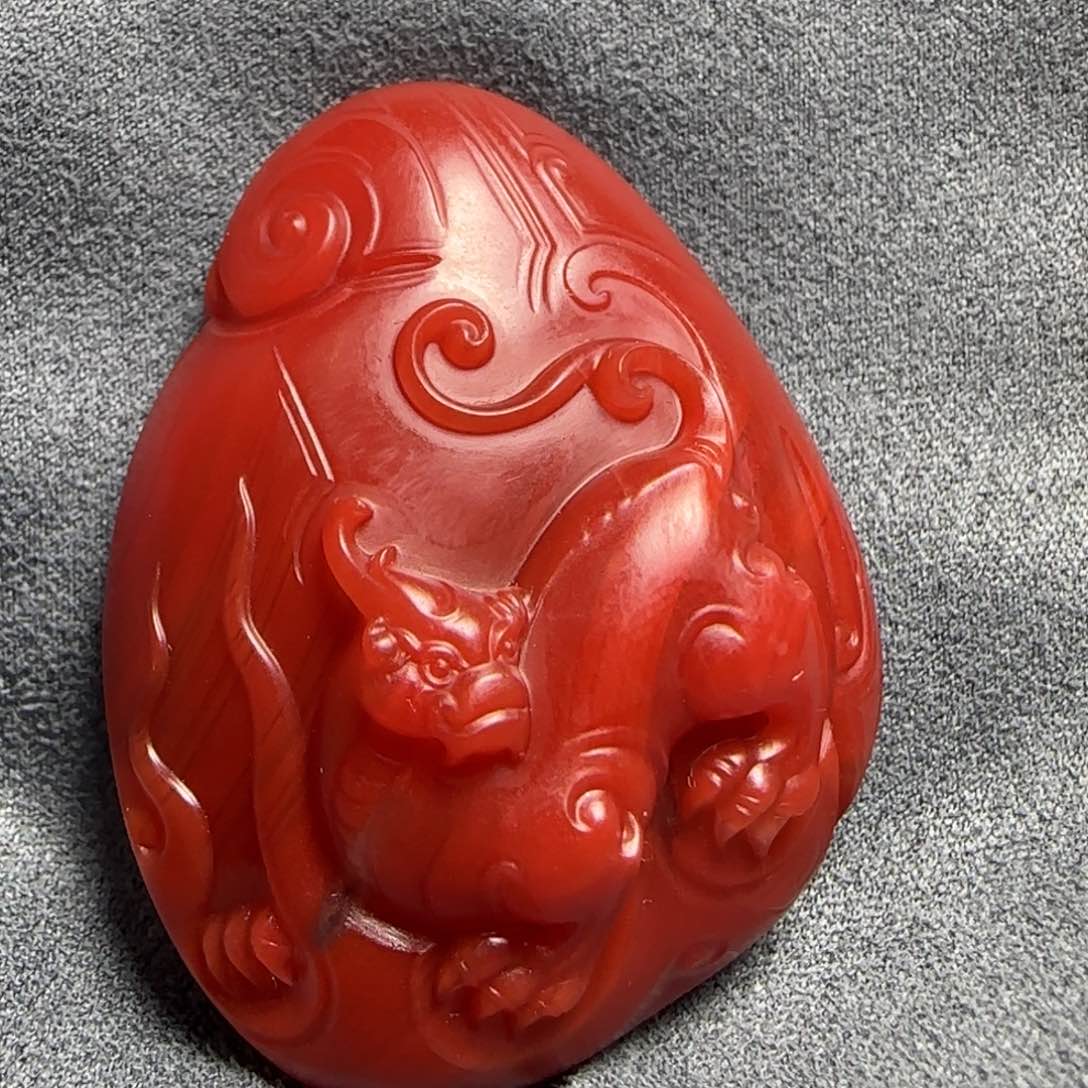 南红玛瑙吊坠未镶嵌