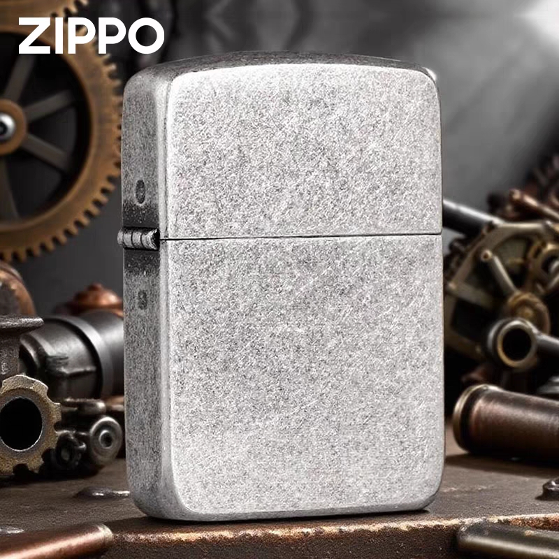 Zippo防风打火机 正版1941复刻古银光板个性定制送男朋友DYJ1