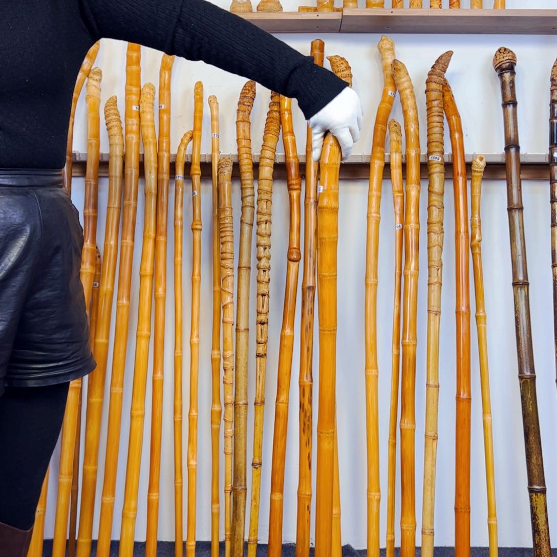 1755玉竹杖登山杖手持拐棍