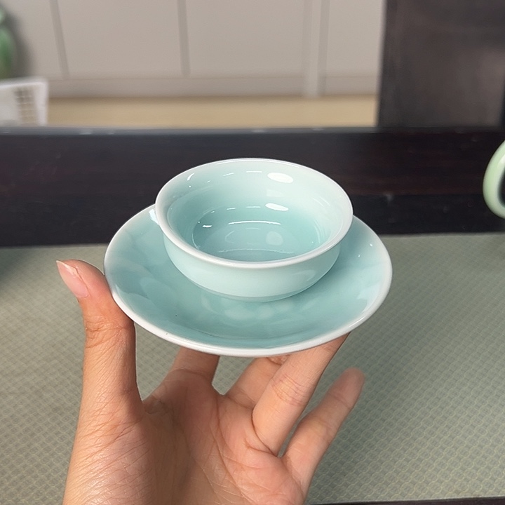 龙泉云间青瓷小米茶器