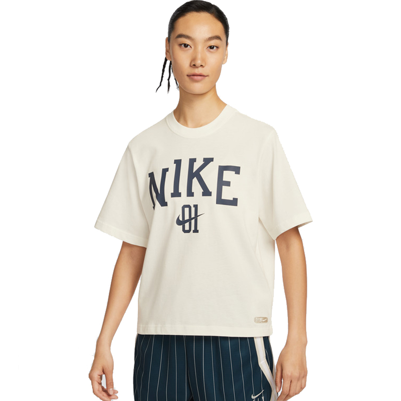 Nike耐克夏季女子篮球运动休闲圆领短袖T恤IB9971-133