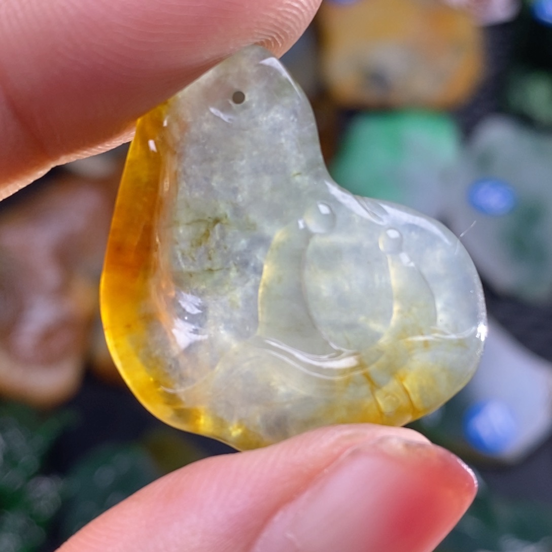 定制翡翠未镶嵌缅甸翡翠吊坠