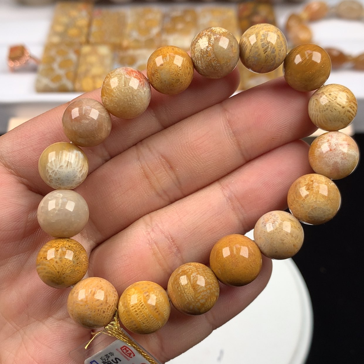【闪购商品】硅化珊瑚（珊瑚玉）未镶嵌手链