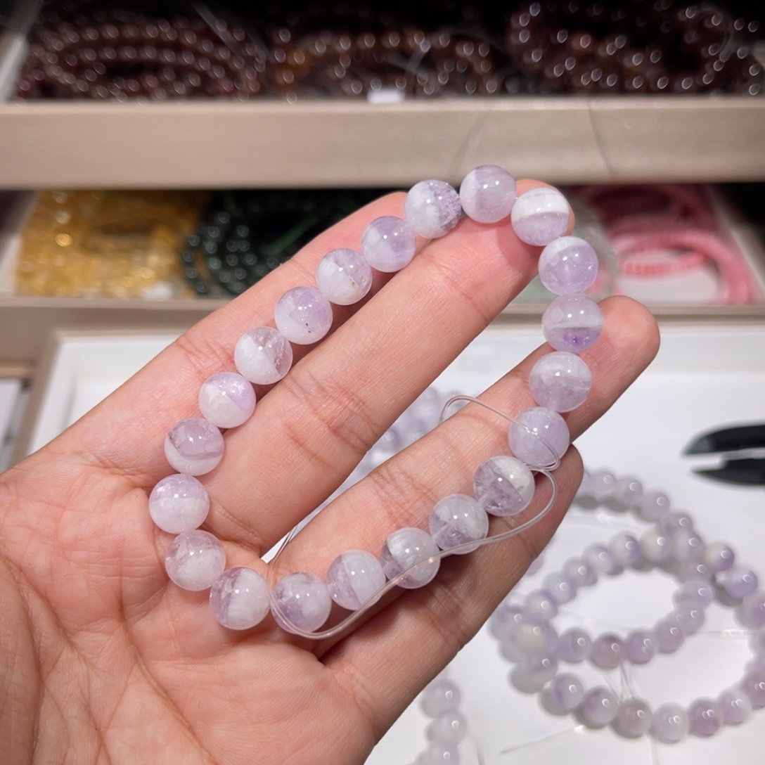 水晶手链未镶嵌紫水晶013
