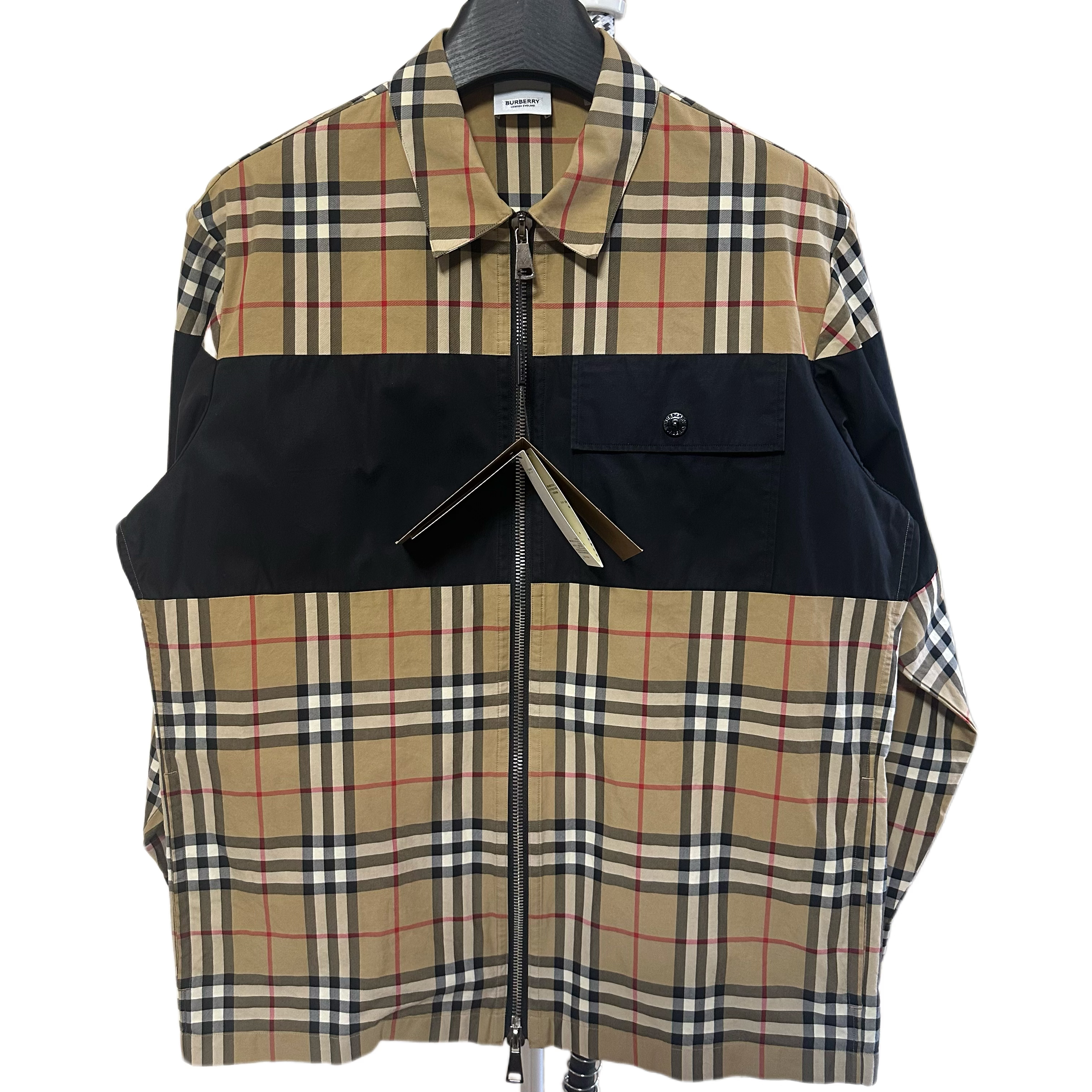 未使用 BURBERRY/博柏利 0748博柏利格纹满印夹克/m码/全新带吊