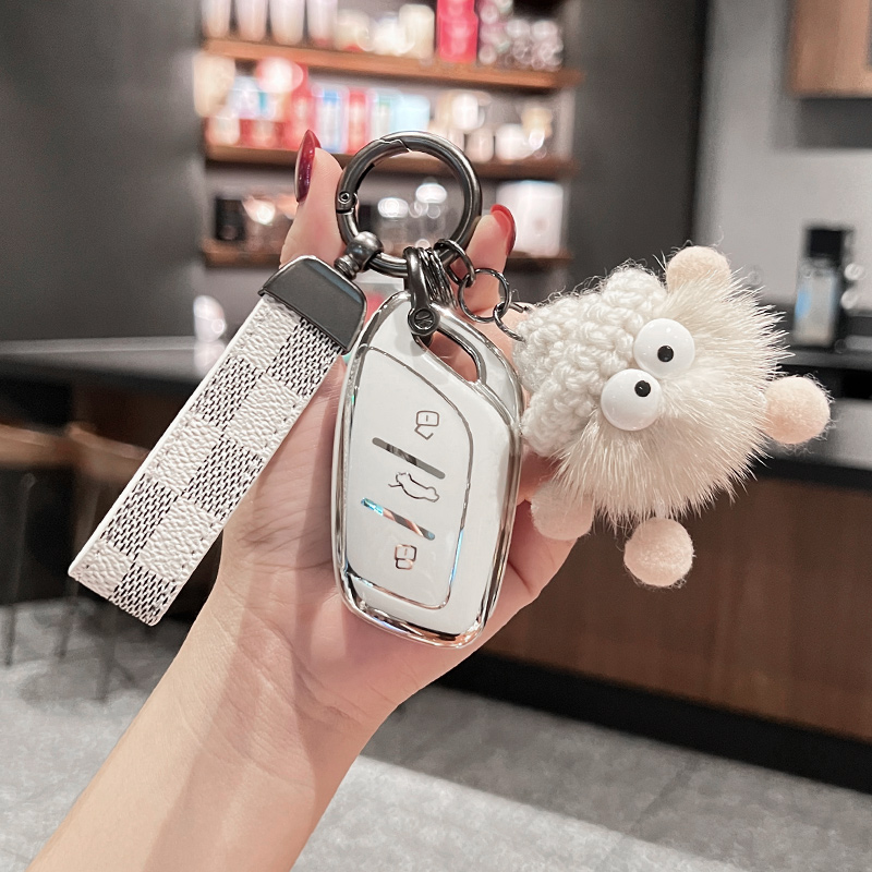 适用荣威rx5Plus钥匙套i5女6名爵5车max壳rx3扣i6max包zs科莱威HS