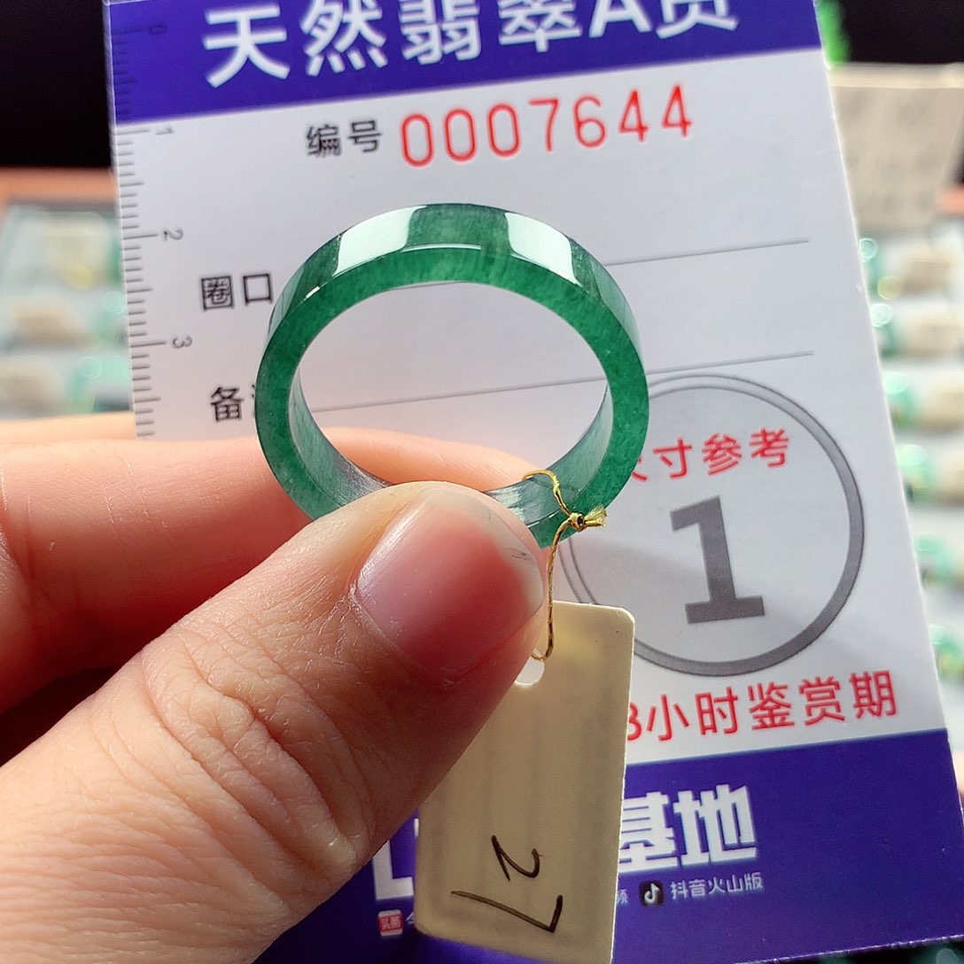 翡翠戒指未镶嵌27号