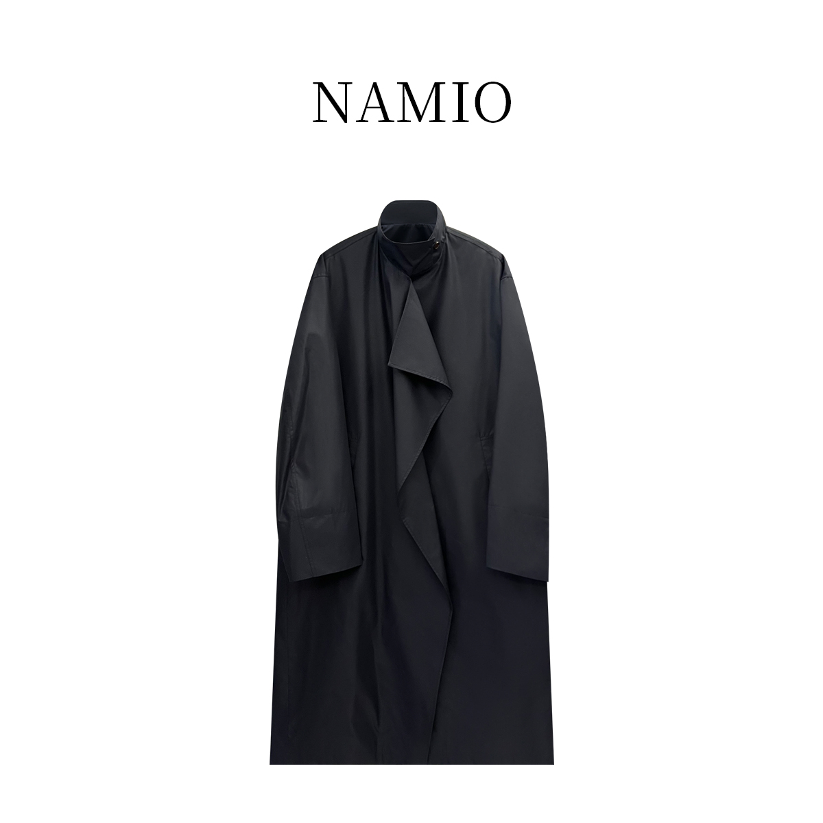 NAMIO 高个子女生2025春夏新款高级宽松简约长款风衣外套