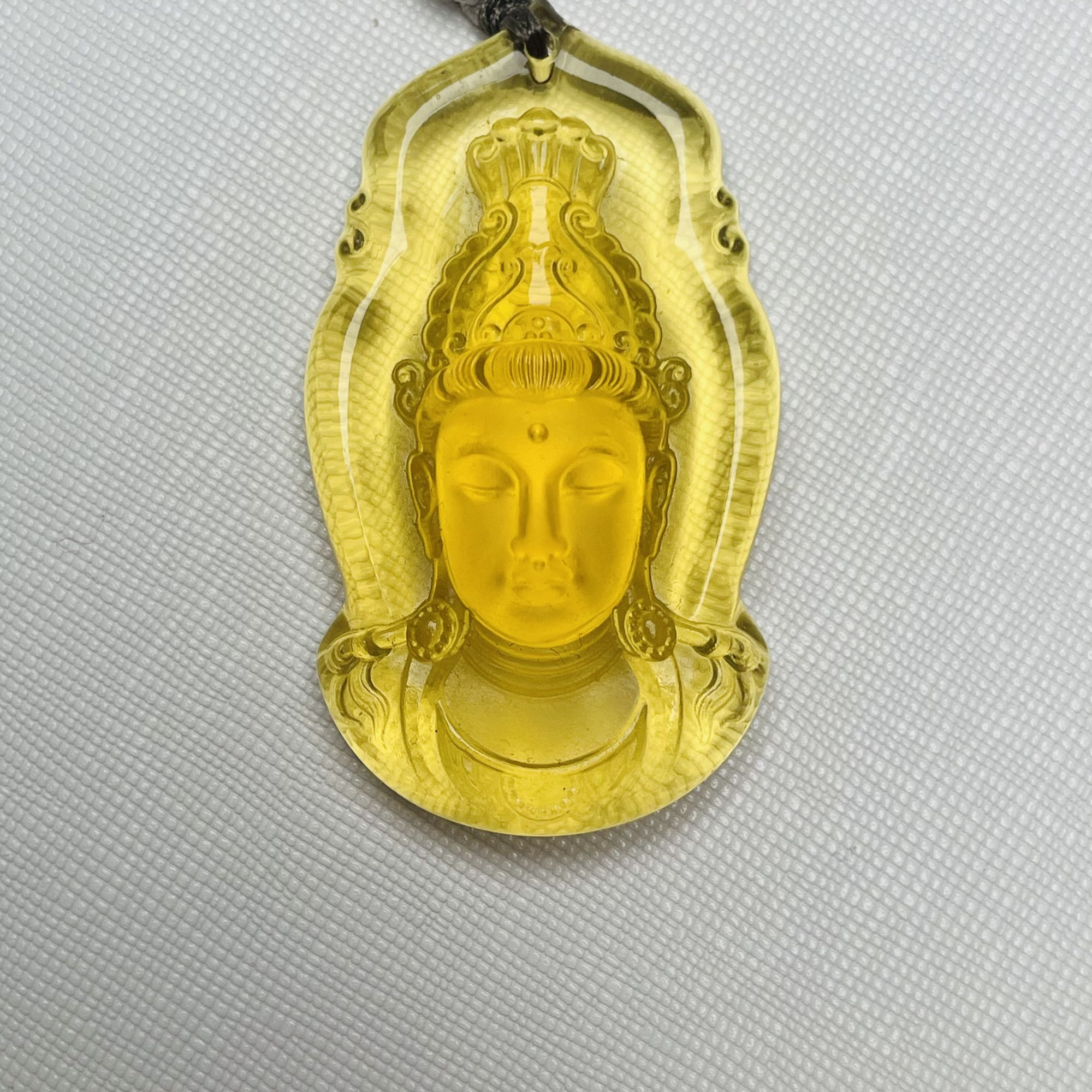 【锦希优选】F489-1黄观音吊坠多样性发一件