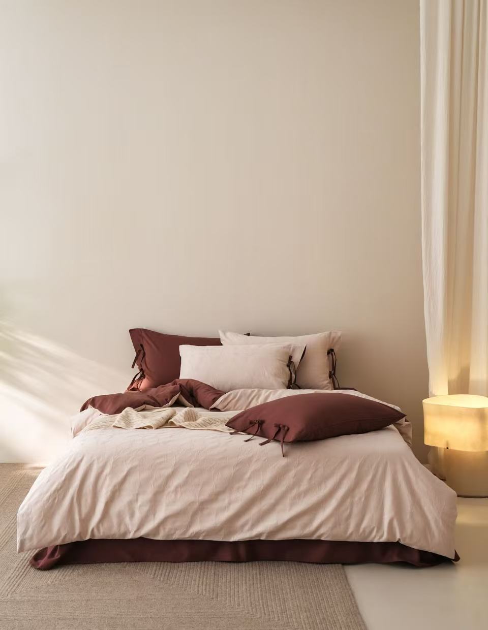 熙宁-大地生息贡缎磨毛云感浮雕长绒棉提花四件套