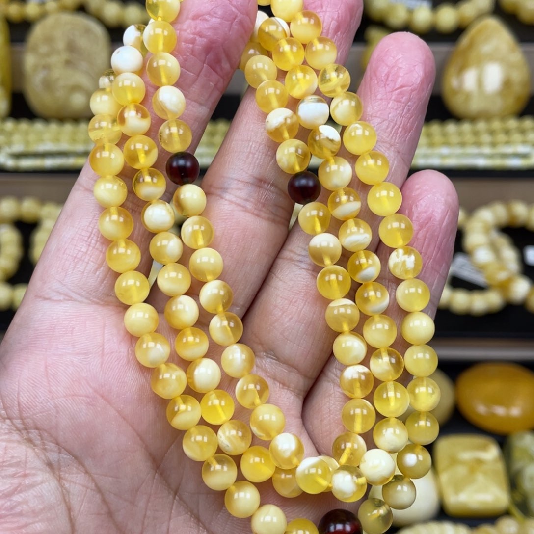 琥珀裸石未镶嵌琥珀蜜蜡