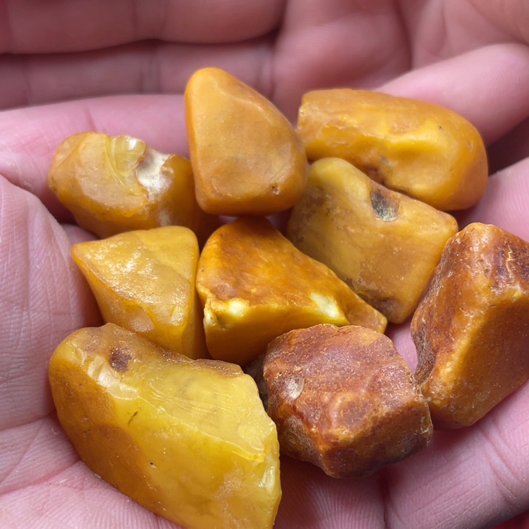 利***）定制琥珀未镶嵌蜜蜡订制随型珠子