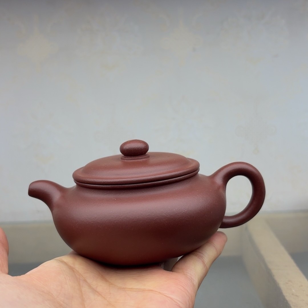（福利品处理，不退不换）原矿紫泥，半手工艺，仿古壶容量160cc