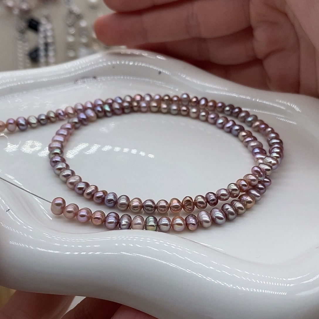 银S925镀金镶嵌淡水珍珠耳饰