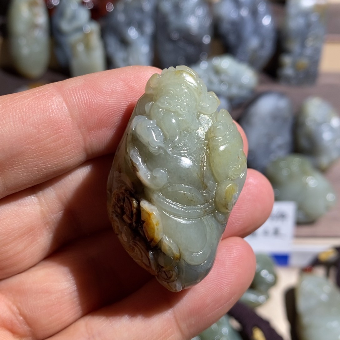 和田玉把件未镶嵌彬*