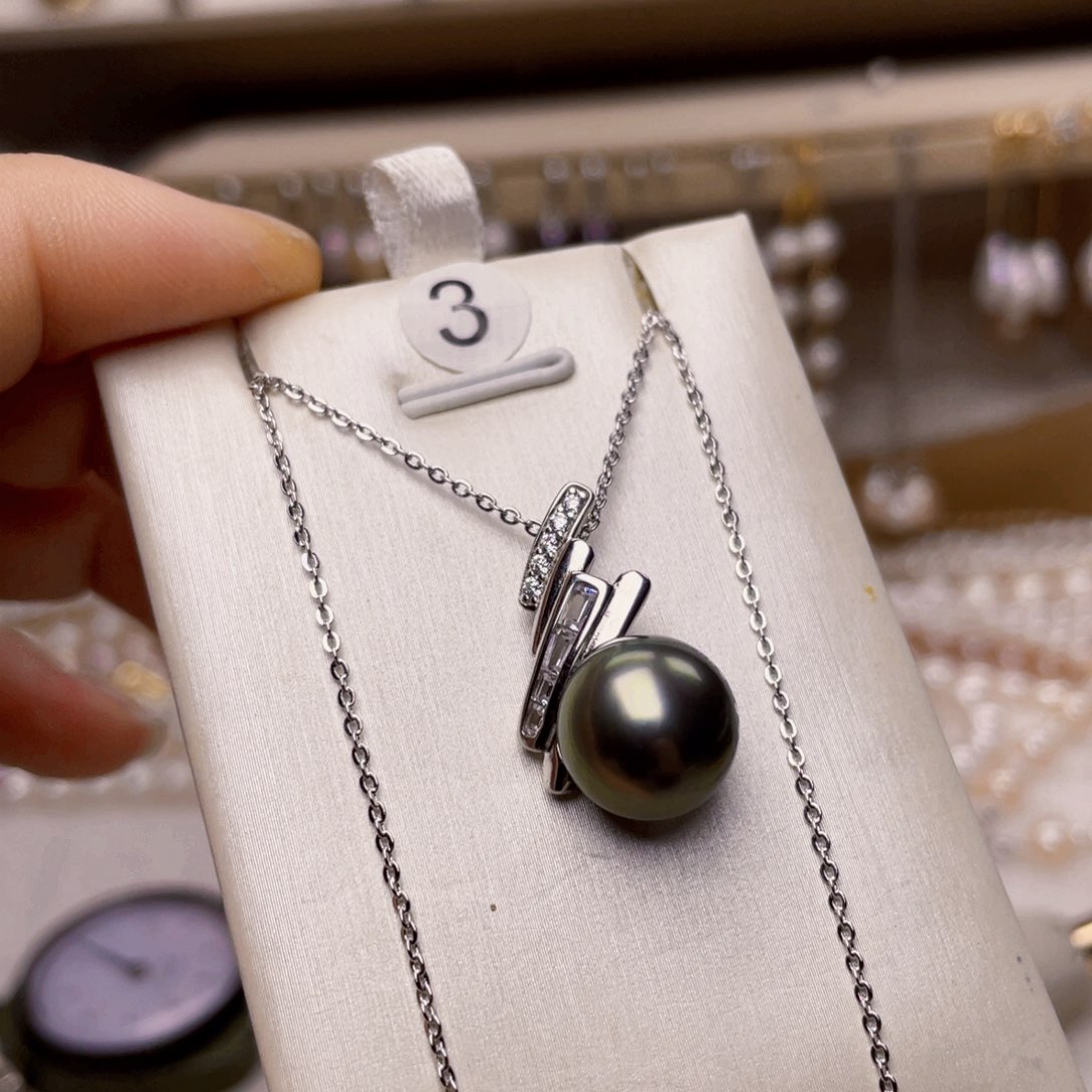 银S925镶嵌淡水珍珠珍珠首饰