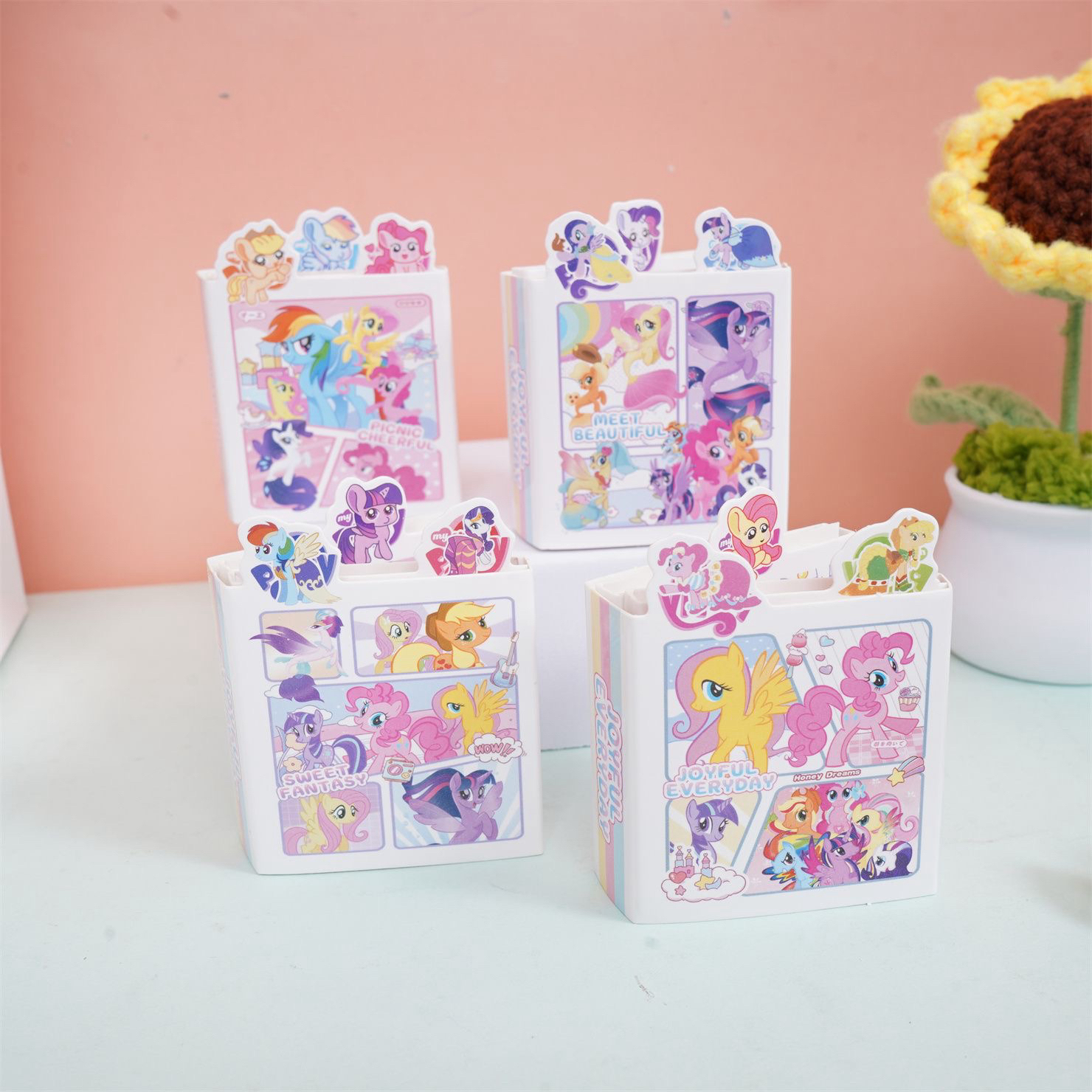 新款卡通创意六折便签本微缩食玩组合挂件组合便利贴N次贴便签纸