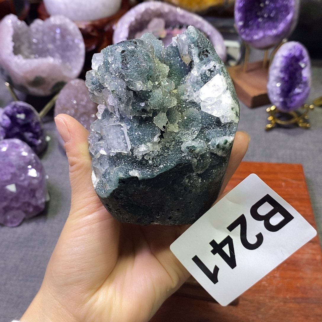 Ｑ***。未镶嵌紫晶珠宝半成品