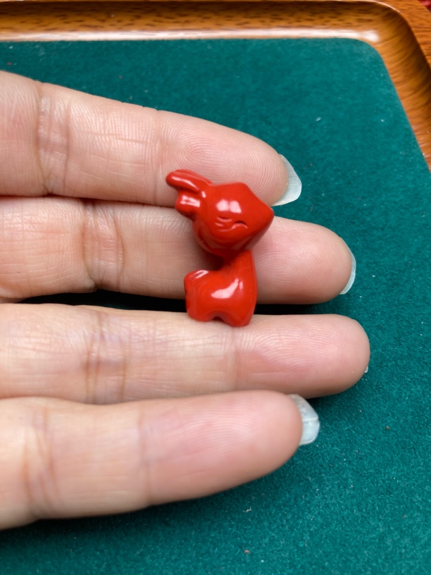 含辰砂工艺品【保真朱砂】红砂一路相随一路有你小鹿吊坠