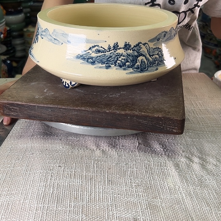 泳坤堂石湾花盆陶瓷