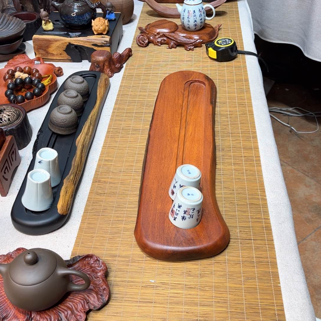 缅甸花梨茶杯收纳架